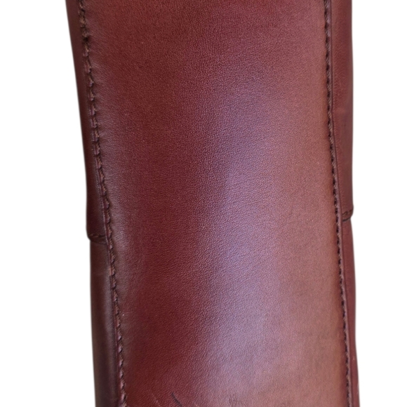 Leather Purse In Tobacco Shade - Picture 7 of 11